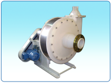 Centrifugal Blower PPB model from PVDF with a belt and crash protector